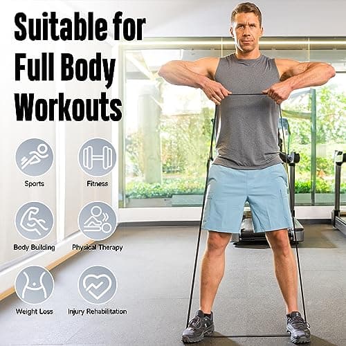 FitBeast Pull Up Band, 5-15LBS Resistance Band Pull Up for Calisthenics, Bodyweight Training, Powerlifting, Stretch Mobility, Pull Up Assistance Band, Yellow — view 4