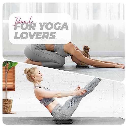 Yes4All 2PCS Yoga Knee Pads Extra Thick, Yoga Kneeling Pad for Pilates Exercise, 13/16 Inches Cushion Knees Elbow Mat Supplies for Women Men Fitness Travel, Black — view 6