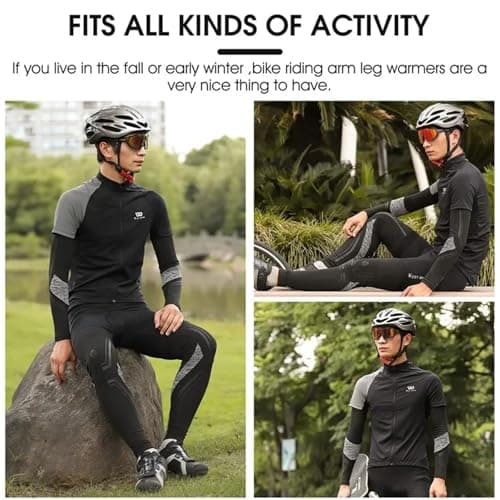 ADRLOPFE Compression Socks Sports Compression Leg Sleeves Men Women Winter Fleece Warmers Cycling Running Basketball Leggings(L,Summer Set) — view 4