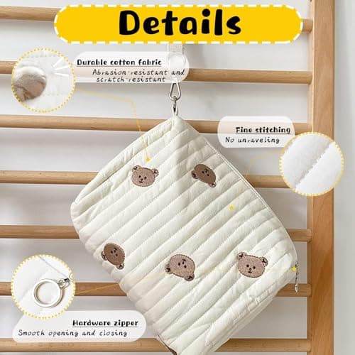 ChAusa Embroidery Nappys Organiser, Portable Biaper Bag for Travel Mother — view 5