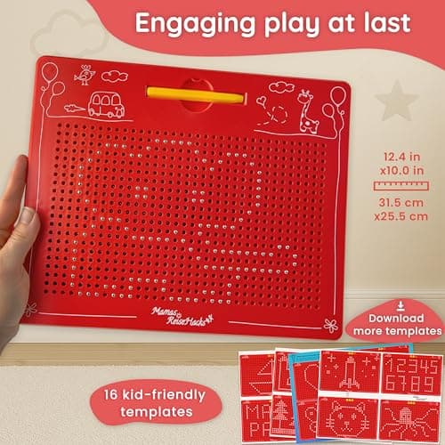 Mamas Reise Hacks Magnetic Game XL [Activity Car Ride & Home] Magnetic Board for Children from 3 Travel Game & Magnetic Drawing Board Toy for Learning to Write — view 2