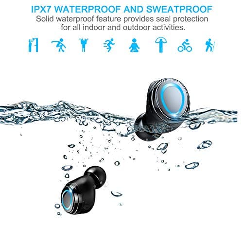 Motast Wireless Headphones, 140H Playtime Wireless Earbuds Bluetooth 5.3 — view 3