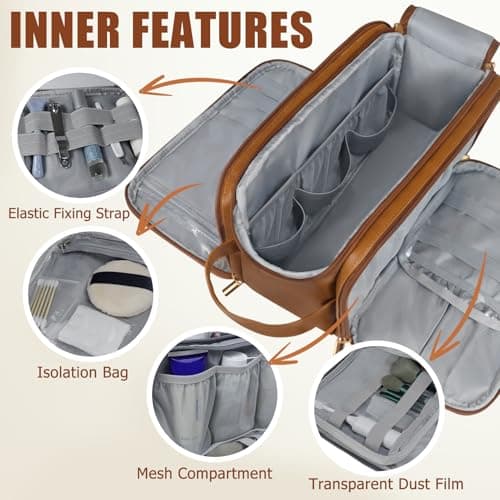 Gloppie Toiletry Bag, Wash Dopp Kit for Men, Water-Resistant Shaving Bag — view 5