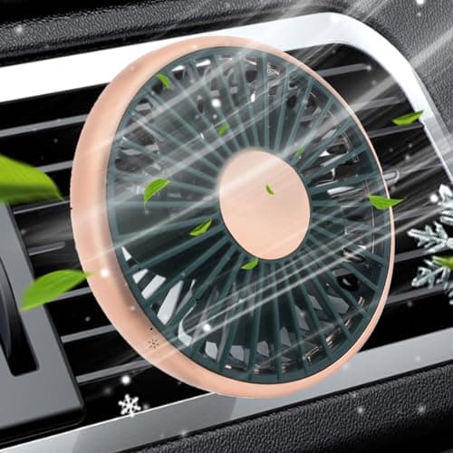Birtern Portable Fan for Car Air Cooler 3 Speeds Adjustable Powerful — view 6