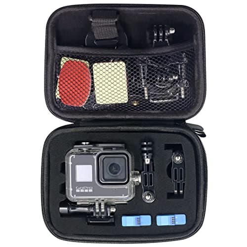 Pikioraz Camera Accessory Bag for Action Camera, Carry Bag Compatible with Gopro, Portable Protective Case for Gopro Hero12 11 10 9 8 7 6 5 4 3 2 (Small),Black — view 2