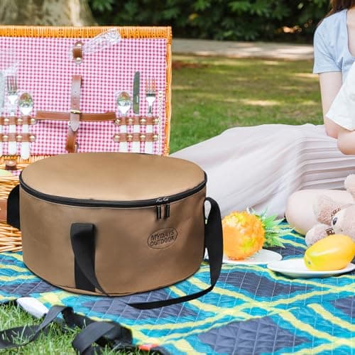 Outdoor Cookware Travel Bag - Folding Camping Stove & Utensils Storage — view 6