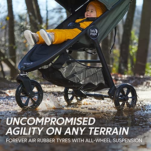 Baby Jogger City Mini GT2 All-Terrain Pushchair | Lightweight, Foldable Stroller | Opulent Black — view 2