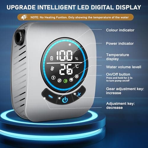 Spopal Advanced 8000mAh Portable Camping Shower for Camping Hiking(Grey) — view 3