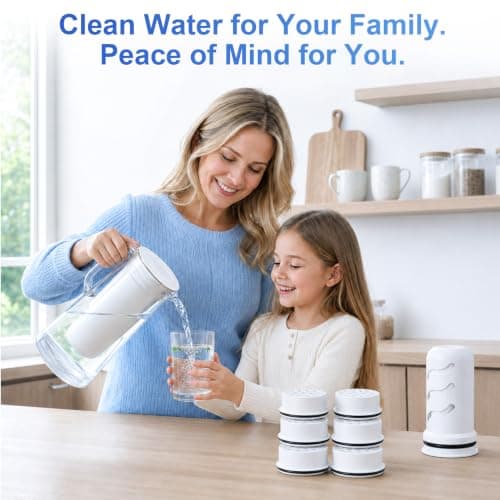 7 Pack Water Pitcher Replacement for LifeStraw® Home(6+1) — view 6