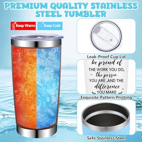 4 Thank You Gifts for Coworkers Insulated Tumbler 20oz Stainless Steel Mug — view 3