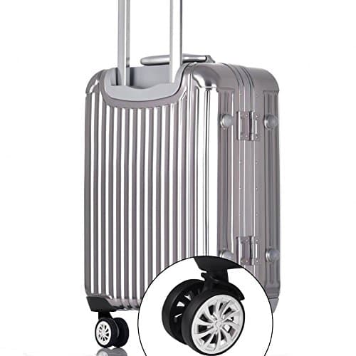Luggage Wheels, 2 Pcs Suitcase Wheels Swivel Luggage Mute Wheel with Screw Repair Replacement Kit — view 6