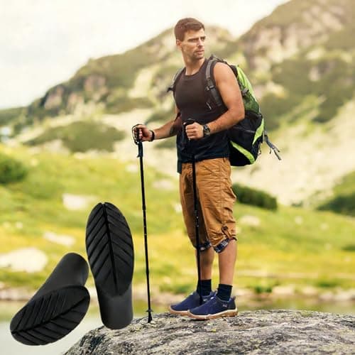 Leaf-Shaped Rubber Tips for Walking Poles | Quiet & Non-Slip for City, Park & Trails | Universal 11mm Fit — view 6
