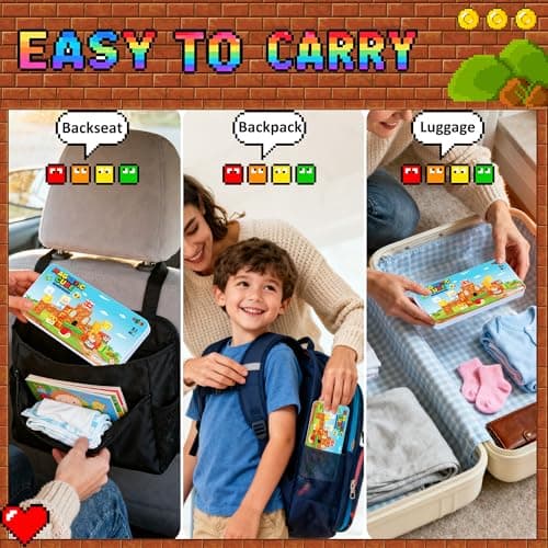 Mini Magnetic Building Blocks Travel Set with Case, 45pcs Travel Magnetic Toys with Portable Box for Kids, STEM Educational Sensory Toys, Classroom Must Have, Learning Gift for Toddlers, Boys & Girls — view 2