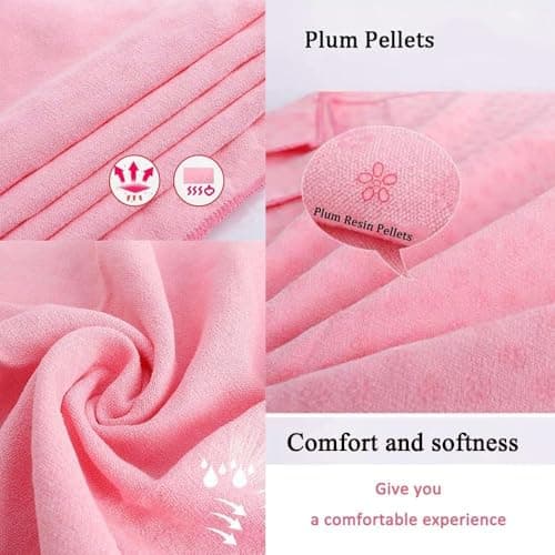 Oaygat 2 Pcs Yoga Mat Towel Non Slip Yogas Mat Towel with Grip Silicone Dots Microfibre Blanket Towels Quick Dry Portable Breathable Microfibre Blanket Towels for Bikram Pilates Gym Workout — view 5