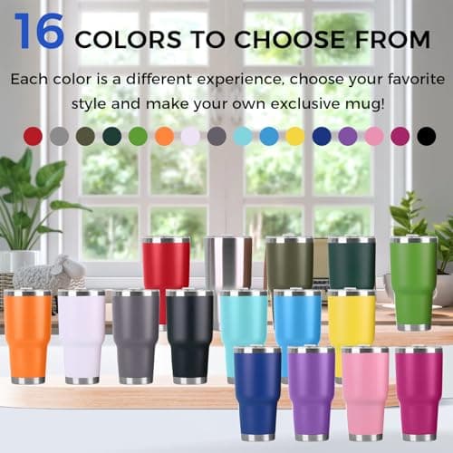 Personalized Tumbler with Picture, Name Logo Photo, Coffee Tumbler Mug 30oz Insulated Stainless Steel Custom Travel Mug Cup Gift for Men Women Dad Mom Birthday Xmas Valentines — view 6