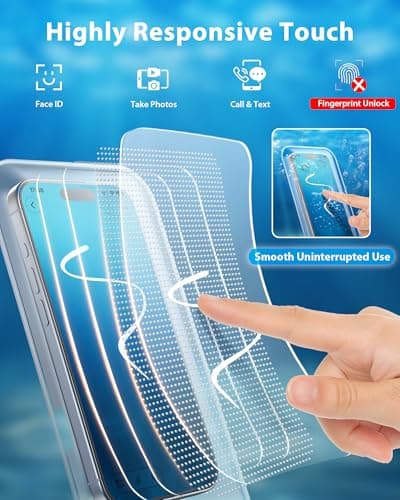 YOSH Waterproof Phone Pouch [Borderless Design], Fits Up to 7.0", Clear — view 4