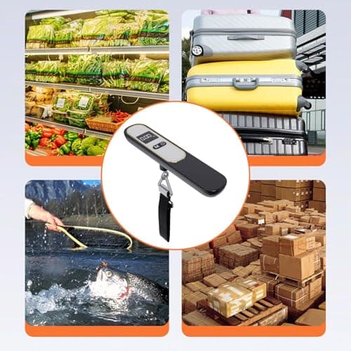 Travel Luggage Scale - 110lb Baggage Measuring Equipment with Hook & LCD Display - Suitcase Weight Scale,for Outdoor Road Trip Camping Hiking Backpacking Fishing Home Airplane — view 4