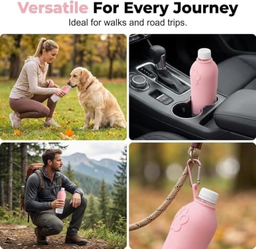 Portable Dog Water Bottle Foldable Dog Travel Water Bottle (Green, 1 PCS) — view 5