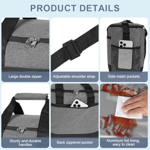 Ainiv 15L Insulated Lunch Bag, Waterproof & Leak Resistant — view 3