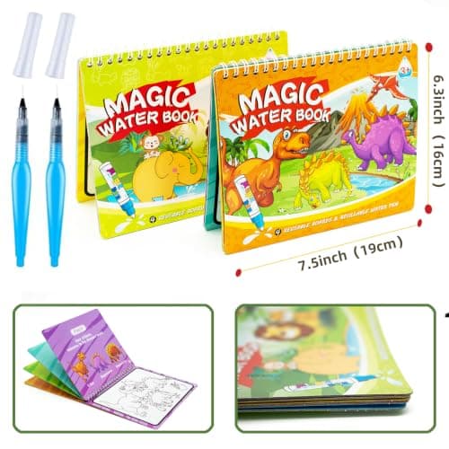 hapray Water Colouring Book 2 Pack, Water Painting Books for Kids Aged 3+ — view 6
