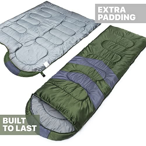 MalloMe Sleeping Bags for Adults & Kids Sleeping Bag 3-4 Season - Ultralight Backpacking Sleeping Bag Cold Weather & Warm, Lightweight Compact, Single Adult Girls Boys Winter Sleep Camping Accessories — view 3