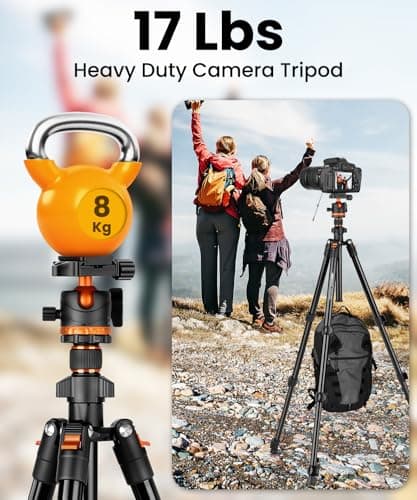 JOILCAN Camera Tripod for DSLR,168cm Lightweight Aluminium Travel Tripod — view 2
