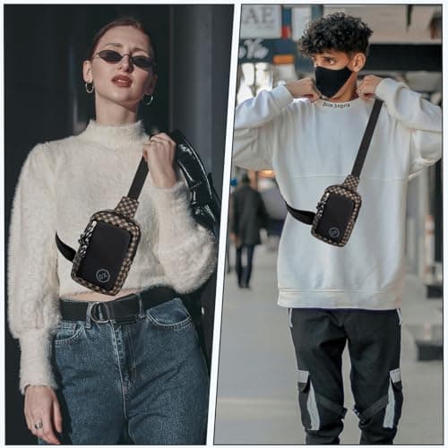 Long Keeper Small Sling Bag Chest Bag Vegan Leather Cross Body Shoulder Bag for Men Women Mini Crossbody Phone Bag Waterproof Travel Outdoor Small Man Bag — view 2