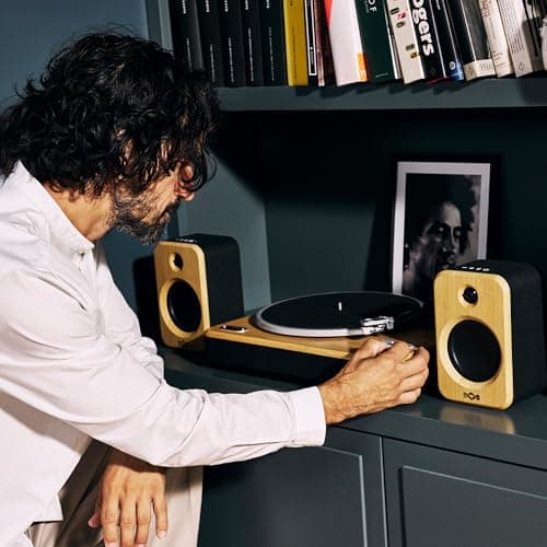 House of Marley Get Together Duo 2 Bluetooth Bookshelf Speakers - Bamboo — view 2