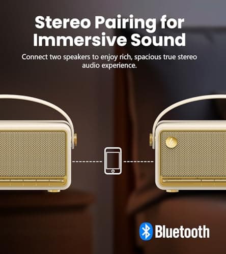 Edifier MP330 Portable Bluetooth Speaker with Hi-Res Audio, 40W RMS, Ivory — view 4