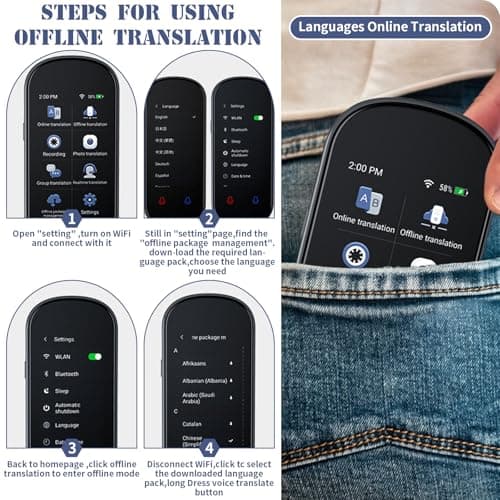 Bekasa Language Translator Device, Instant Voice Translation 139 Languages — view 4