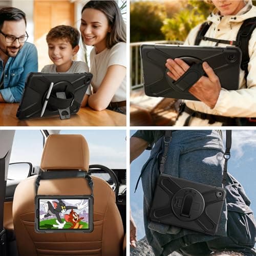 Gerutek Shockproof Case for Samsung Galaxy Tab A11 Plus 11 inch 2025, Black — view 5