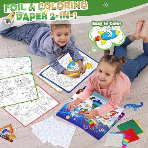 URMYWO Foil Fun Arts & Crafts for Kids Ages 4-12 | Large Size | 20 Themes — view 4