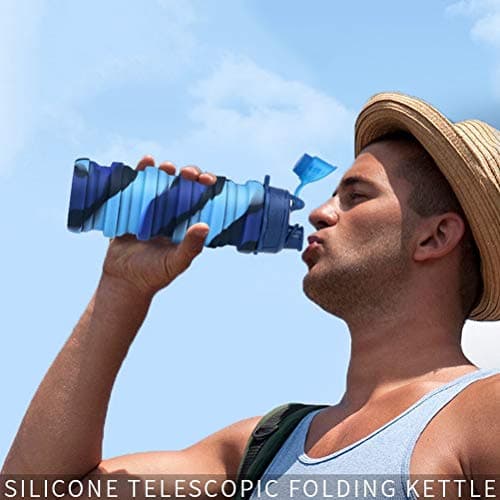 nuoshen Boys Water Bottle Camouflage Color Personalised Collapsible Water Bottle For Kids Water Bottle — view 5