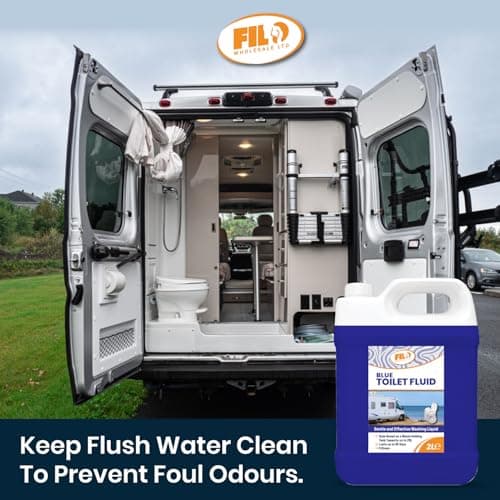 Filo Blue Toilet Fluid 2L – Eco friendly Waste Holding Tank Cleaner for Caravan, Motorhomes, Campervans - Odour Control - Chemical Liquid for Camping/Portable Toilets. — view 3
