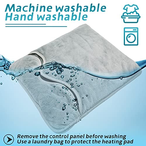 Cuplu 40x40 Electric Foot Warmer, Auto Shut Off - Washable Electric Feet with 6 Heat Levels 4 Timers, Warmer Fast Heating Pad Cushion for Foot, Back and Full Body for Women Men(Gray) — view 6
