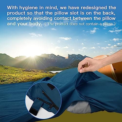JAICOM Sleeping Bag Liner, Ultralight Travel Sheets, Soft & Portable — view 4