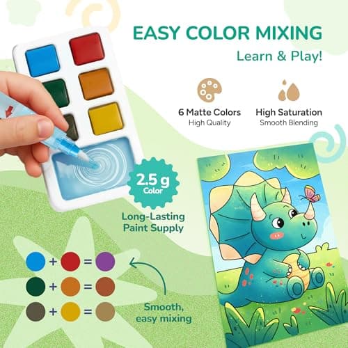 JoyCat 2 Pack Pocket Paint with Water Coloring Books for Kids — view 4