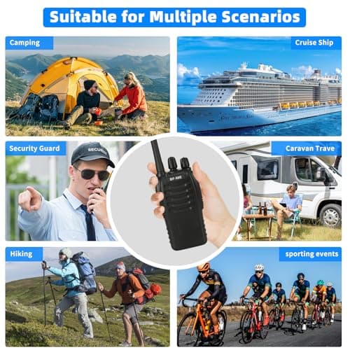 JUAUO 4Pcs Walkie Talkies Long Range Two Way Radios for Adults — view 6