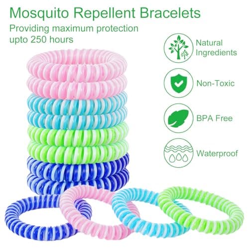 ORUZA Mosquito Repellent Bracelet, Mosquito Bands12 Pack — view 3