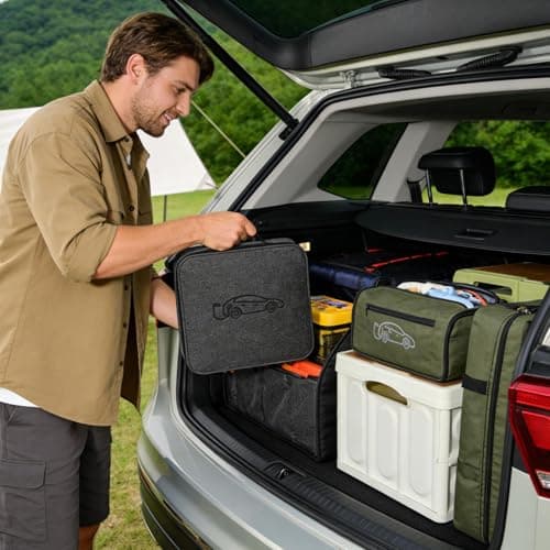 E-Car Charging Bag, Weatherproof Felt Bag for Vehicle Charging Cable, Electric Car Charger Case, for Outdoor Adventures, Travel, Road Trips, Daily Drives and — view 2