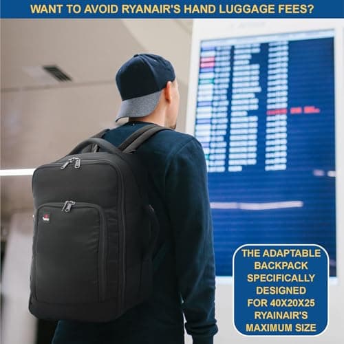 5 Cities 40x30x20cm Ryanair & Wizz Air Under Seat Cabin Backpack — view 3