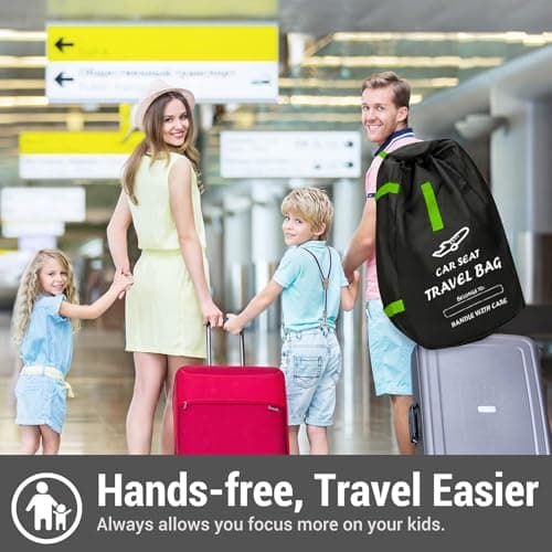 MEOAlBkey Car Seat Travel Bag for Airplane — view 6