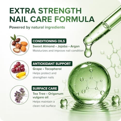 NAIL LAB Premium Fu Nail Elixir for Toenails - 15 ml Small | Travel Size | Extra Strong Nail Care Strengthener | Contains Tea Tree Oil | Repair Damaged Nails & Cuticles | Anti-Fungus Supplies — view 5