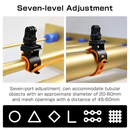 Quick Release Camera 360 Strap Mount Flexible Wrap Band for Go Pro Hero, Pocket 4/3, Insta360, Akaso Action Cameras, Non-Slip for Bike Motorcycle Handlebar Treadmill Stroller Roll Bar Ski Pole Tube — view 4