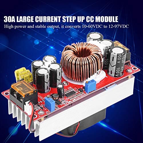 DC to DC Power Converter 10-60V to 12-97V 1500W 30A Voltage Step Up Boost Converter CC CV Power Supply Module — view 2