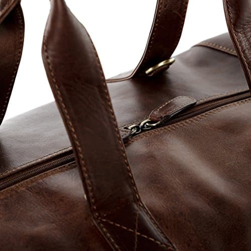 SID & VAIN Travel Bag Holdall Bristol XXL Duffel Bag Real Leather 65 cm Weekender Duffle Leather Bag Women and Men — view 4