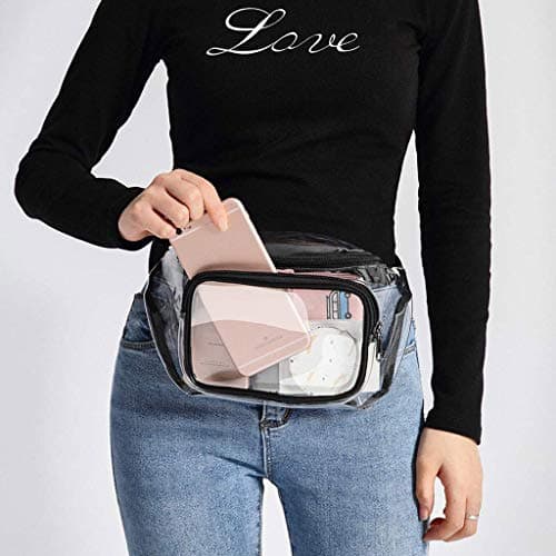 SXRQ Women Transparent Waist Pack Belt Bag Travel Hip Bum Small Purse Chest Plush Bag Chair Kidscrossbody Bags For Women — view 3