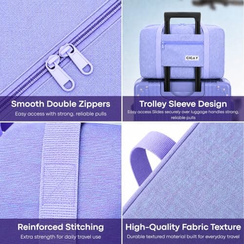 BEACH STONE Ryanair Cabin Bags 40x30x20 Duffle Bag Foldable Underseat Bag Lightweight Under Seat Cabin Bag Weekend Trips Hospital Use Gym Essentials Women and Men 20L — view 3