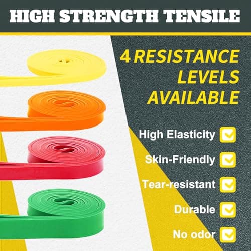 Exercise Bands Resistance Bands for Working Out,Pull Up Bands Set,at Home Workout Equipment,Workout Bands for Men and Women,Stretch Bands for Exercise,Physical Therapy,Fitness — view 2
