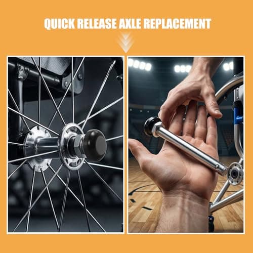FOMIYES Wheelchair Mobility Scooter Accessories Quick Release Axle, Stainless Steel 12mm X 110mm, Portable Wear Resistant Spare Part for Sports and Drive Travel, Outdoor Activities — view 3